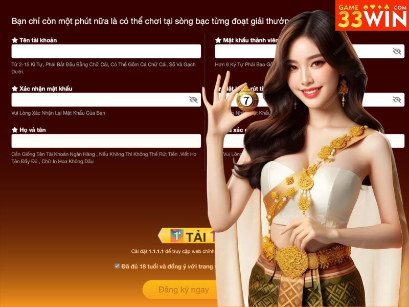 Rà soát thông tin trước khi đăng ký 33WIN