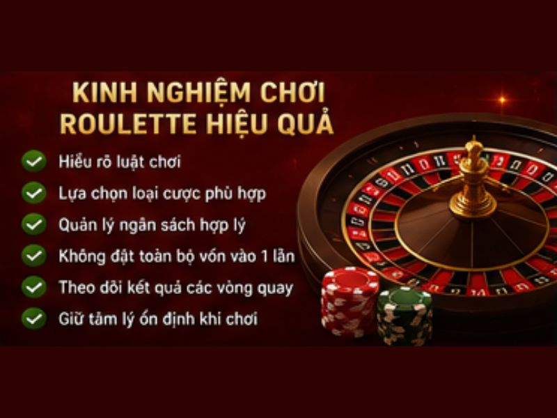 Kinh nghiệm chơi Roulette 33WIN hiệu quả
