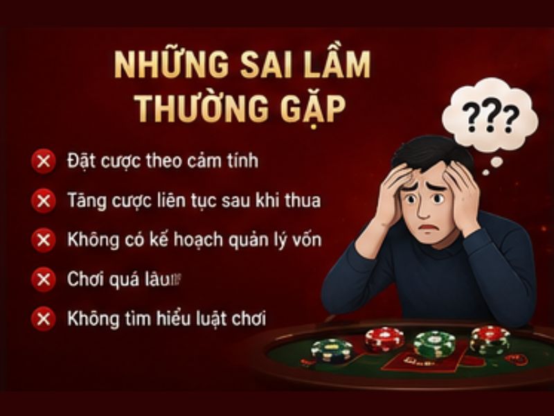 Những sai lầm thường gặp khi chơi Baccarat